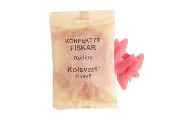 Kolsvart - Rødding Hindbær Vingummifisk