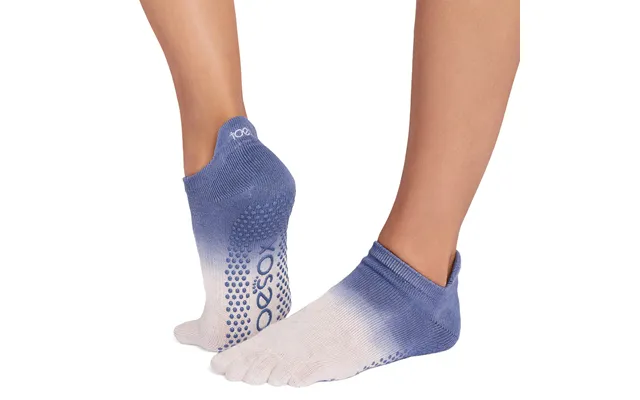 Toesox Fulltoe Lowrise Grip Soft Blue Ombre - S