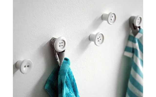 Button Up Knager - Hvid Sæt Á 5 Stk.
