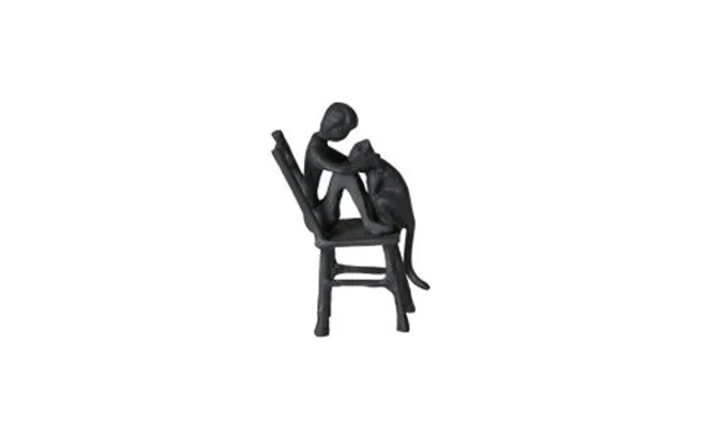 Figur - Dreng Med Kat