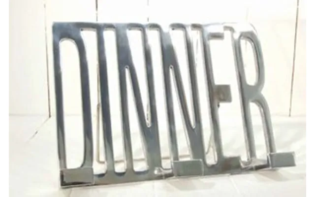Kogebogsholder I Aluminium - Dinner