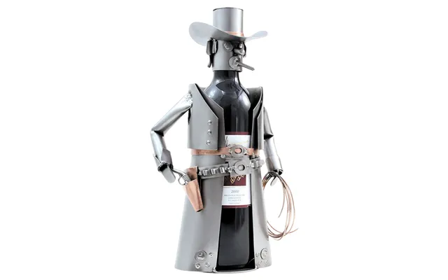 Metalfigur - Cowboy Vinholder