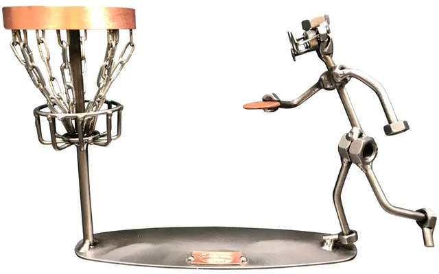 Metalfigur - Disc Golfspiller