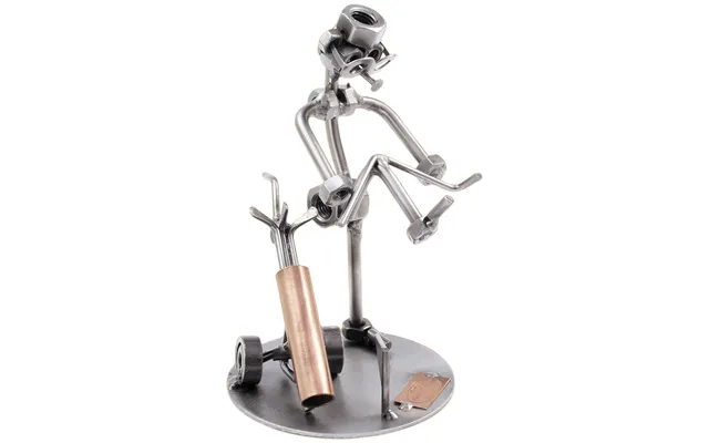 Metalfigur - Golfspiller Som Knækker Køllen
