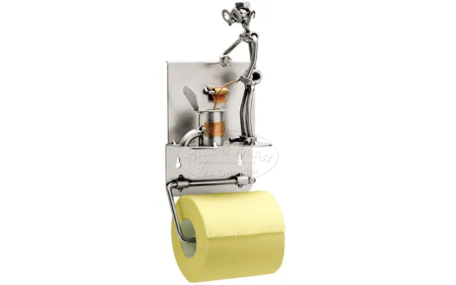 Metalfigur - Mand Der Tisser Toiletpapirholder