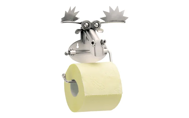 Metalfigur - Toiletpapir Holder Med Elg
