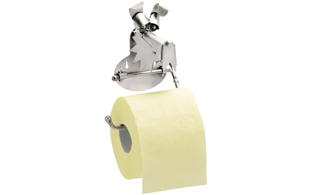 Metalfigur - Toiletrulleholder Med Hund