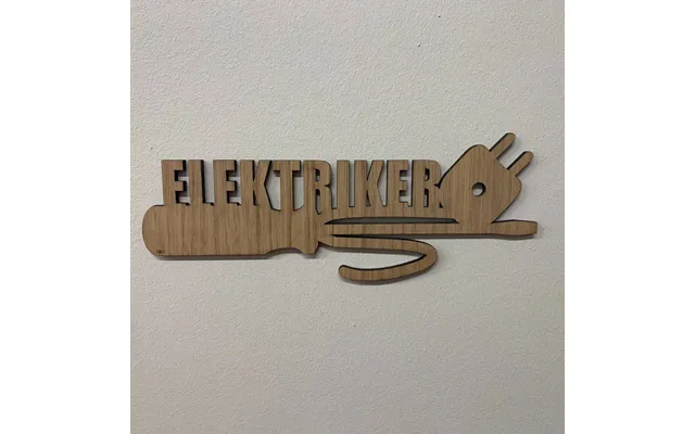 Træskilt - Elektriker
