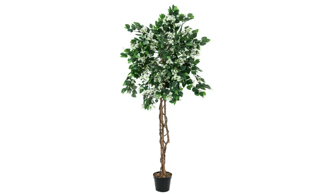 Bougainvillea Kunsttræ 150 Cm Med Hvide Blomster