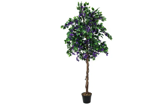 Bougainvillea Kunsttræ 180 Cm Med Lavendelfarvede Blomster