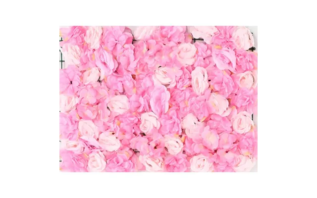Kunstig Blomstervæg 40 X 60 Cm Lyserød