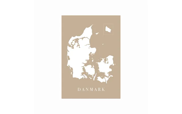 Danmarkskort - Sand