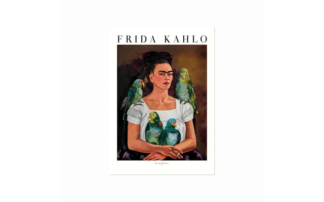 Frida Kahlo Me And My Parrots