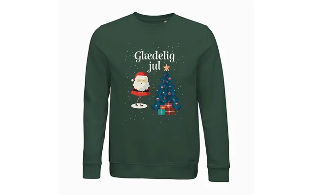 Glædelig Jul Julemand Unisex Jule Sweatshirt Med Dansk Tekst