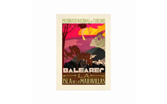 Retro Plakat Baleares