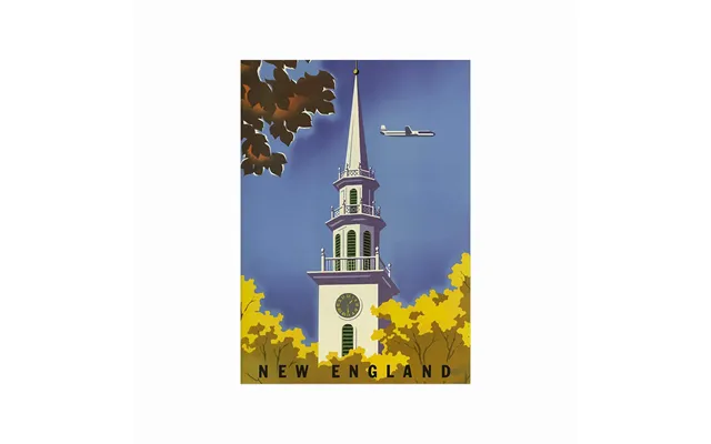Retro Plakat New England