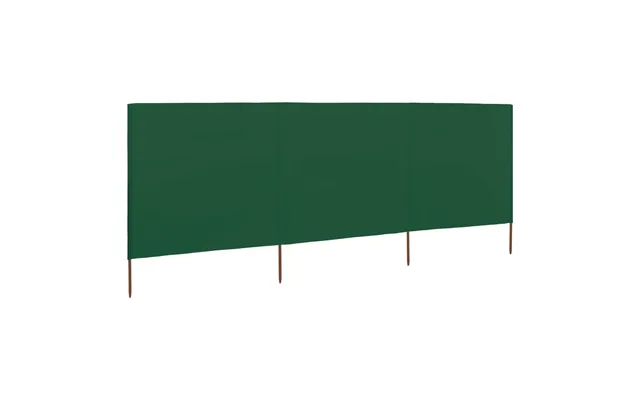 3-panels Læsejl Stof 400 X 120 Cm Grøn