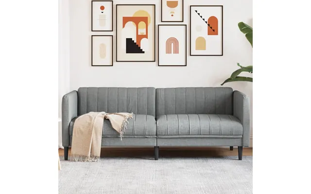 3-personers Sofa Stof Lysegrå