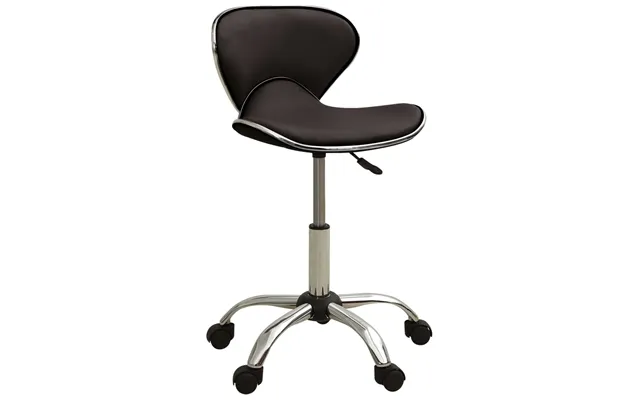 323676 Vidaxl Salon Spa Stool Brown Faux Leather