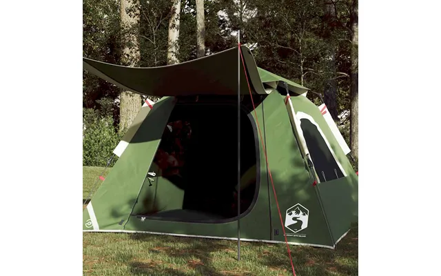 4-personers Campingtelt Quick-release Grøn