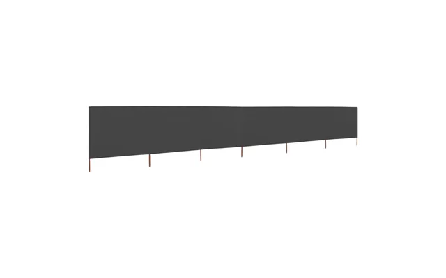 6-panels Læsejl Stof 800 X 80 Cm Grå