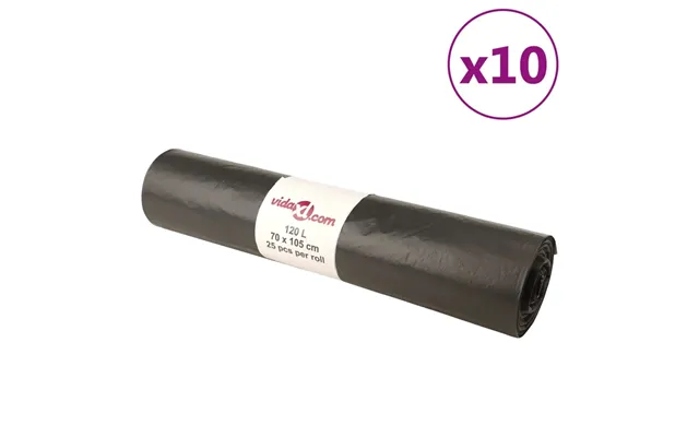 Affaldsposer 250 Stk. 120 L Sort