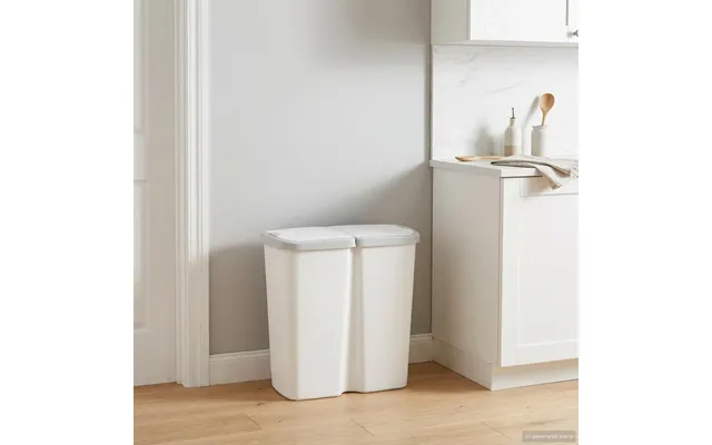 Affaldsspand Hvid 48,5 X 28 X 51 Cm Pp