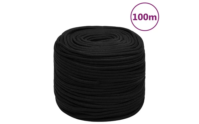 Arbejdsreb 10 Mm 100 M Polyester Sort