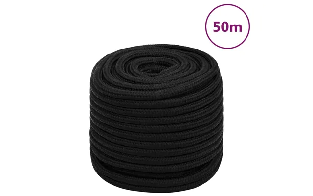 Arbejdsreb 18 Mm 50 M Polyester Sort
