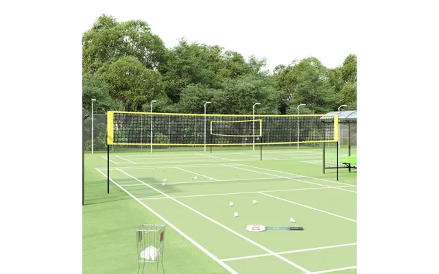 Badmintonnet 600x155 Cm Pe-stof Gul Og Sort