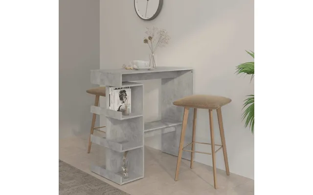 Barbord M. Stativ 100x50x101,5 Cm Konstrueret Træ Betongrå
