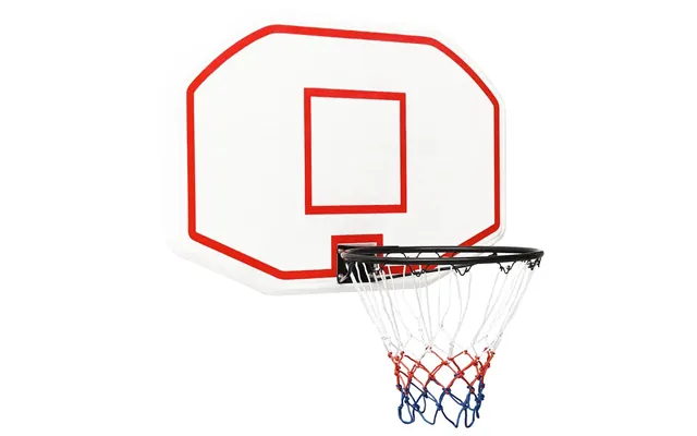 Basketballkurv Med Plade 109x71x3 Cm Polyethylen Hvid