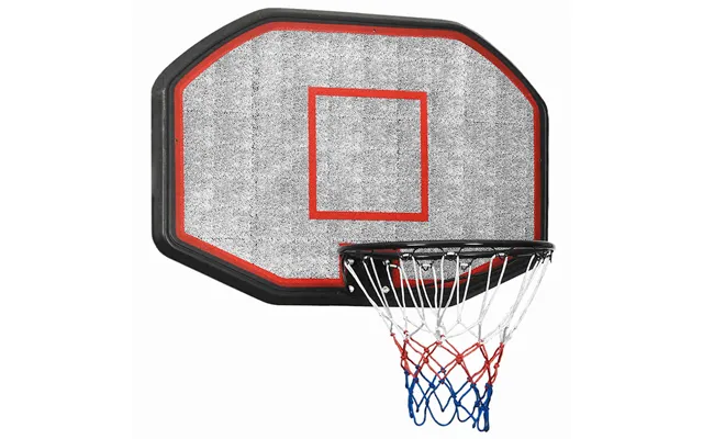 Basketballkurv Med Plade 109x71x3 Cm Polyethylen Sort
