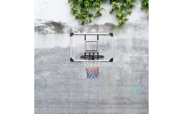 Basketballkurv Med Plade 90x60x2,5 Cm Polycarbonat Transparent