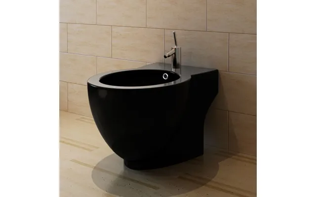 Bidet Rund Sort Keramik