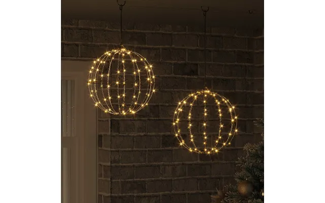 Bold Med 192 Led'er 2 Pcs Varm Hvid 30 X 30 X 32 Cm Metal