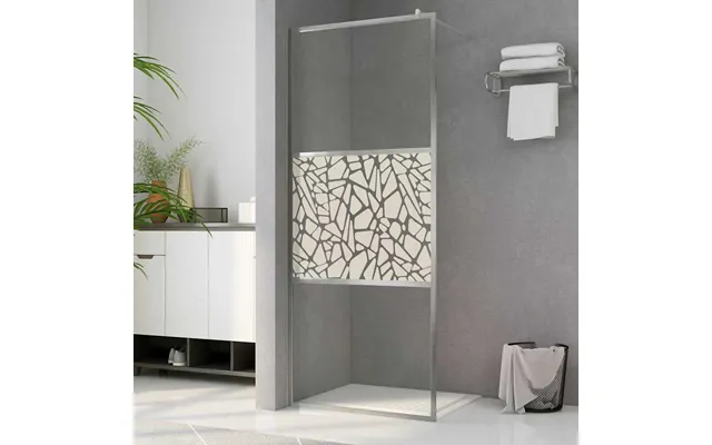 Brusevæg Esg-glas Med Stendesign 115x195 Cm