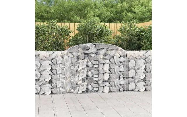 Buede Gabionkurve 2 Stk. 300x30x100 120 Cm Galvaniseret Jern
