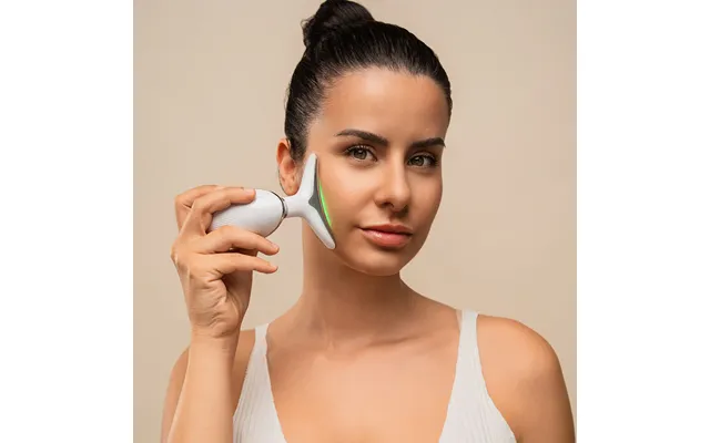 Elektrisk Ansigts- Og Halsopstrammende Massager Med Led - Ems Og Varme Selora Innovagoods