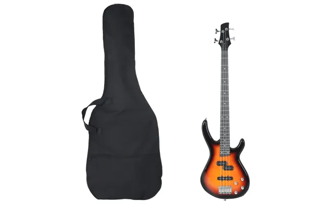 Elektrisk Basguitar Til Begyndere Inkl. Taske 4 4 46 Brun Sort