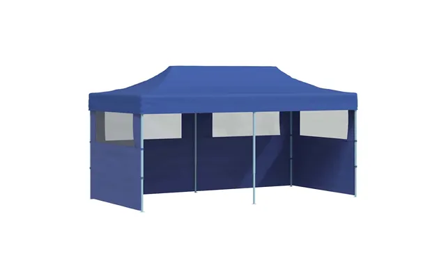 Foldbart Pop-up-festtelt 3 X 6 M Blå