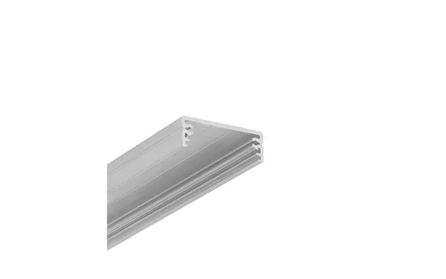 1m Aluprofil Wide24 G W - Ubehandlet Aluminium, Påbygning, Led Skinne