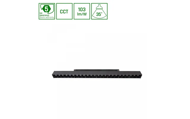 22w Grid L System Shift Skinnespot Til 48v - 102lm W, Cct, Ra90, 48v, 5 Års