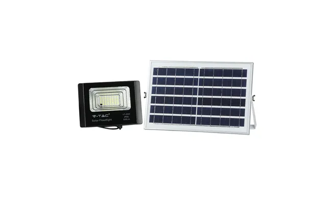 25w Solara Led Projektør Med Solcelle - 550lm, Ip65, Sort, Inkl