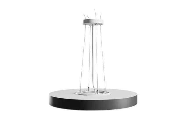 36w Nymphea Optima Cct Loftlampe - 120lm W, Ø40cm, Sort Ring, Justerbar Cct, Ip20
