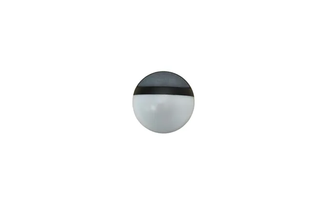 Outlet 12w Led Væglampe - Ip54 Udendørs, Rund, Sort, Inkl. Lyskilde