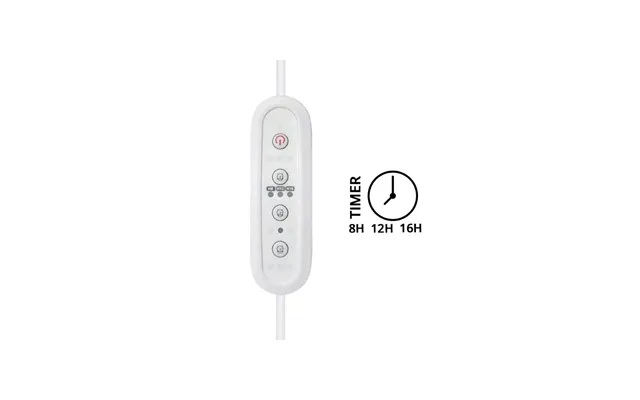Pro Timer Med 1,5 Meter Ledning Og Stikprop Max 120w - Hvid