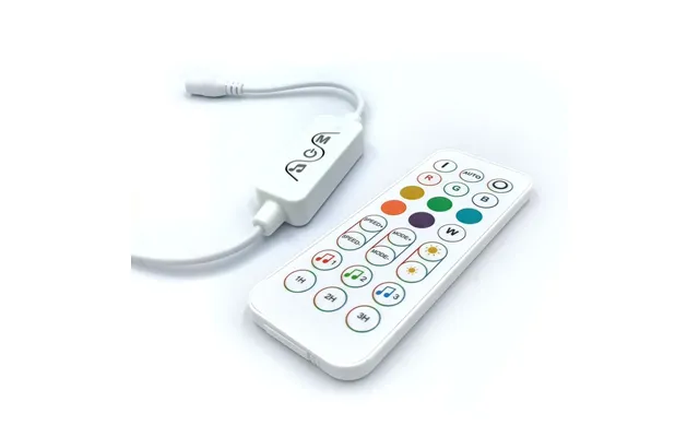 Rgbic Kontroller Med Fjernbetjening - Bluetooth, Rf Trådløs, Slim Fjernbetjening, 4 Pins