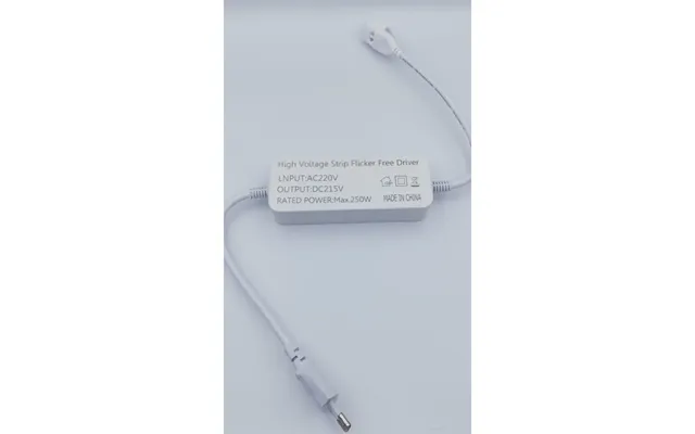 Stik Til 230v Led Strip Type Z - Flicker Free, Inkl. Endeprop, Ikke Dæmpbar, 230v