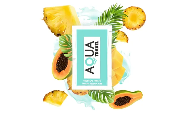 Aqua Travel Tropical Fruits Flavour Waterbased Lubricant 6 Ml